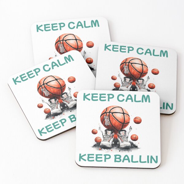 Item preview, Keep calm and keep ballon Basketball  trending caption  designed and sold by Anvin Peeter.