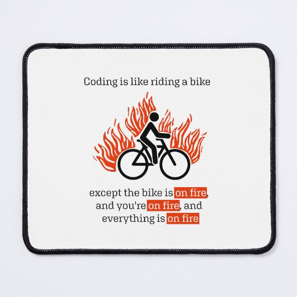 Item preview, Coding is like riding a bike designed and sold by Code  Monkeys.