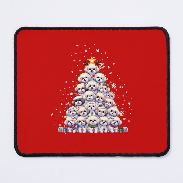 Item preview, Happy Puppy Maltipoo Dogs Christmas Tree designed and sold by The Art of Kkatarynka.