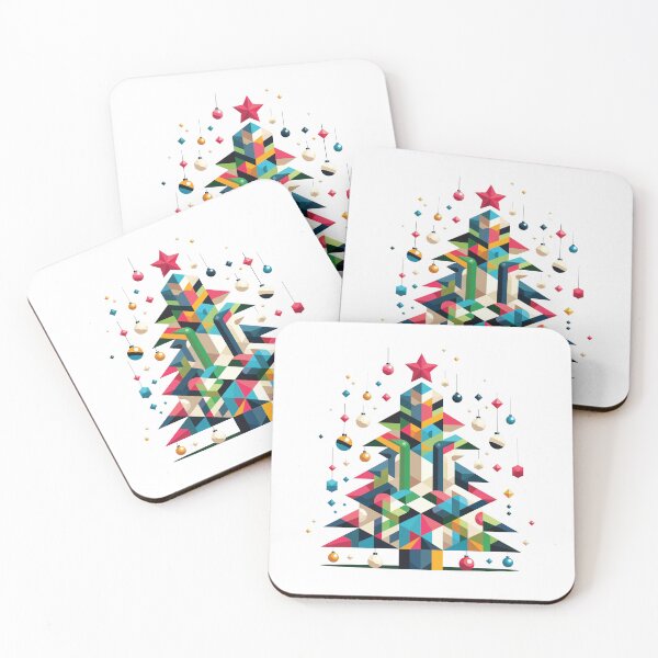 Item preview, Cubism Art on Christmas Tree designed and sold by RelaxWild.