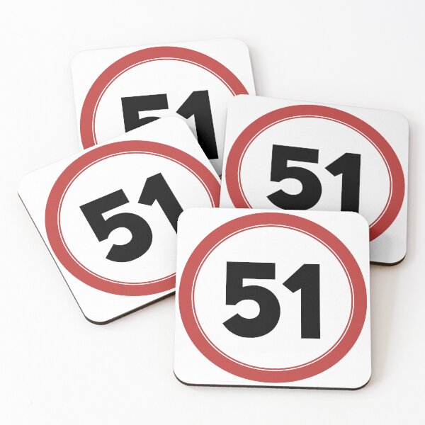Item preview, Speed limit 51, happy 51st birthday designed and sold by Wolagno.