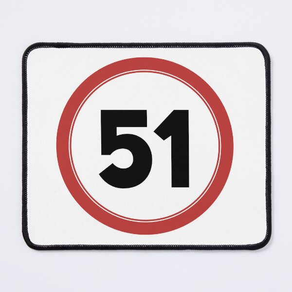 Item preview, Speed limit 51, happy 51st birthday designed and sold by Wolagno.
