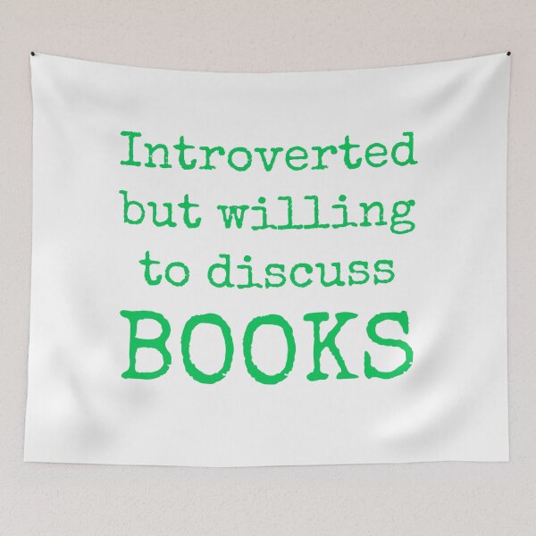 Item preview, Introverted but willing to discuss books designed and sold by Inspirationmotivation.