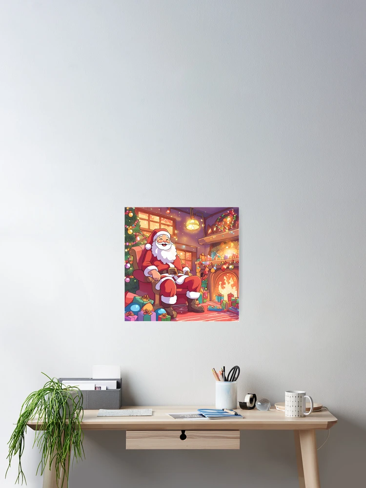 Thumbnail 2 of 3, Poster, Magic Santa designed and sold by Gina-Rosa.