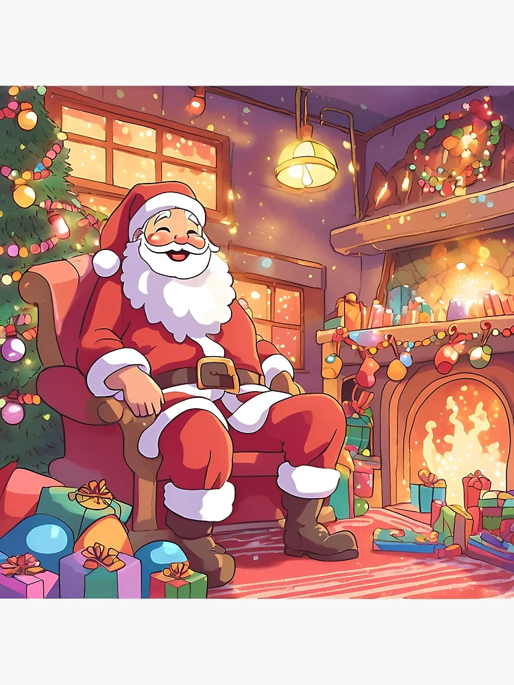 Thumbnail 3 of 3, Poster, Magic Santa designed and sold by Gina-Rosa.