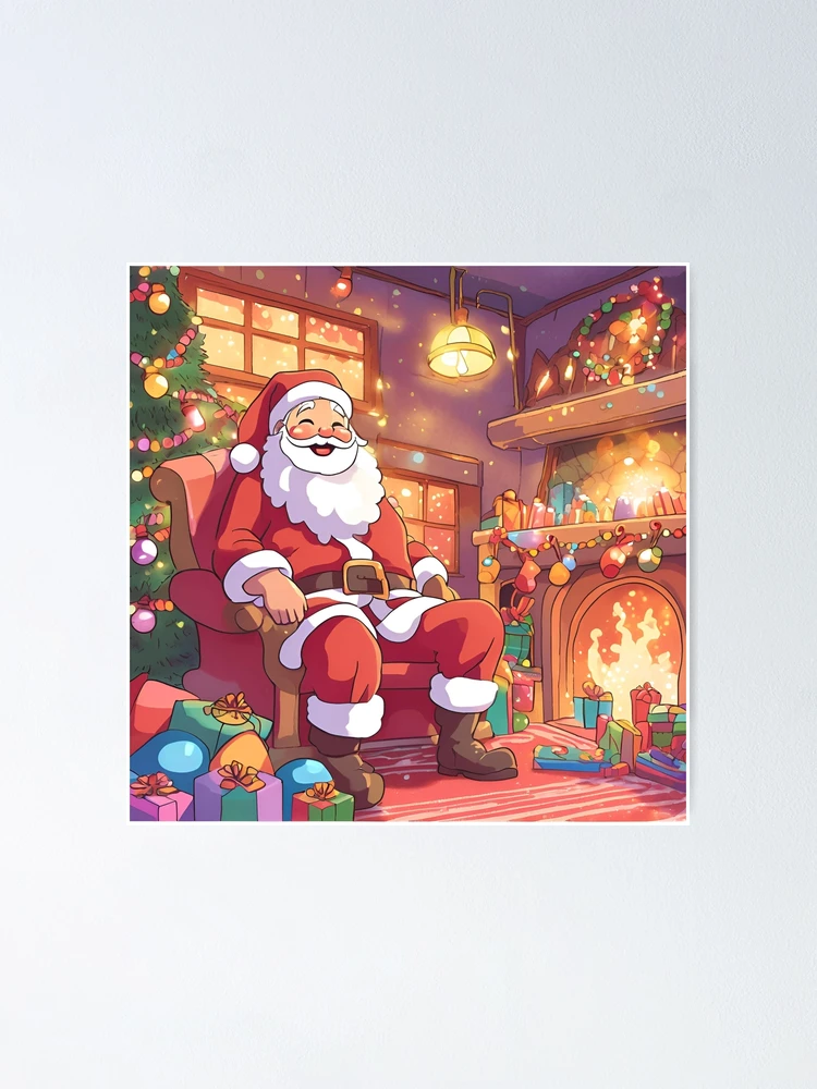 Thumbnail 1 of 3, Poster, Magic Santa designed and sold by Gina-Rosa.
