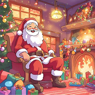 Artwork thumbnail, Magic Santa by Gina-Rosa