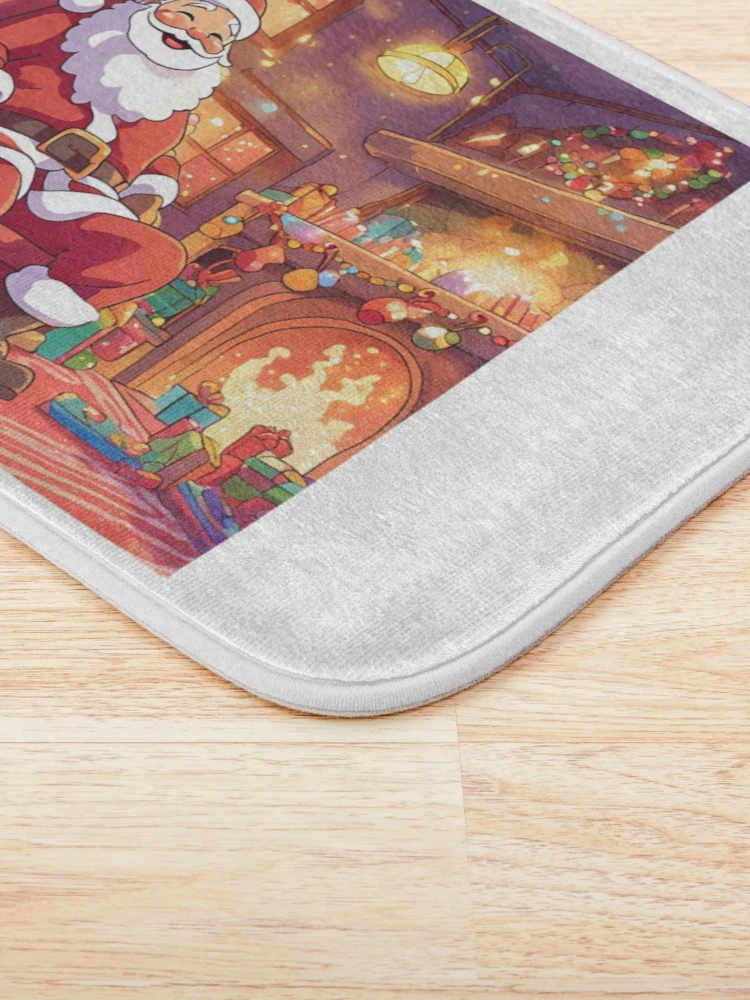 Thumbnail 3 of 6, Bath Mat, Magic Santa designed and sold by Gina-Rosa.