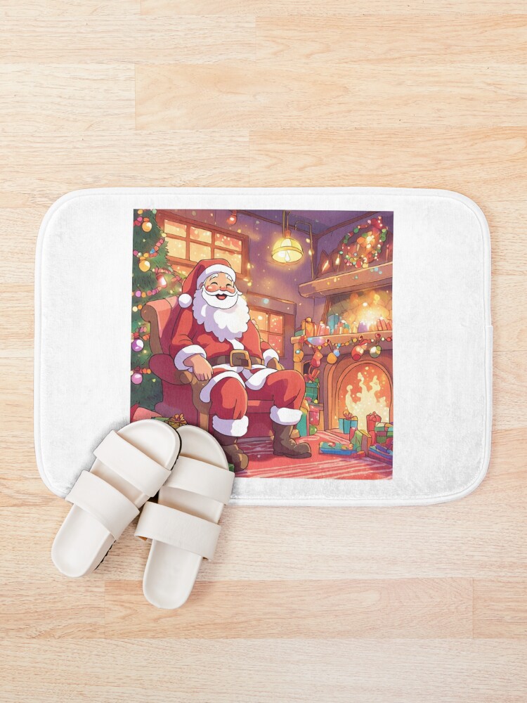 Thumbnail 1 of 6, Bath Mat, Magic Santa designed and sold by Gina-Rosa.