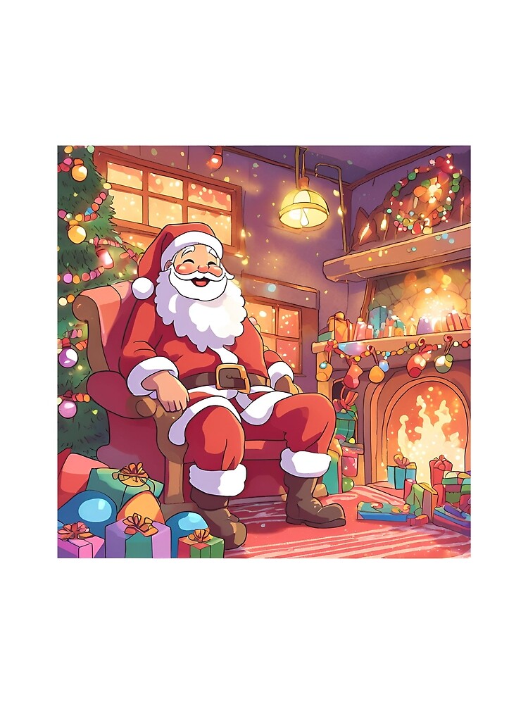 Thumbnail 3 of 3, Scarf, Magic Santa designed and sold by Gina-Rosa.