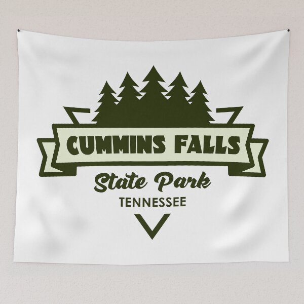 Item preview, Cummins Falls State Park Tennessee Trees And Ribbon designed and sold by bivenart.