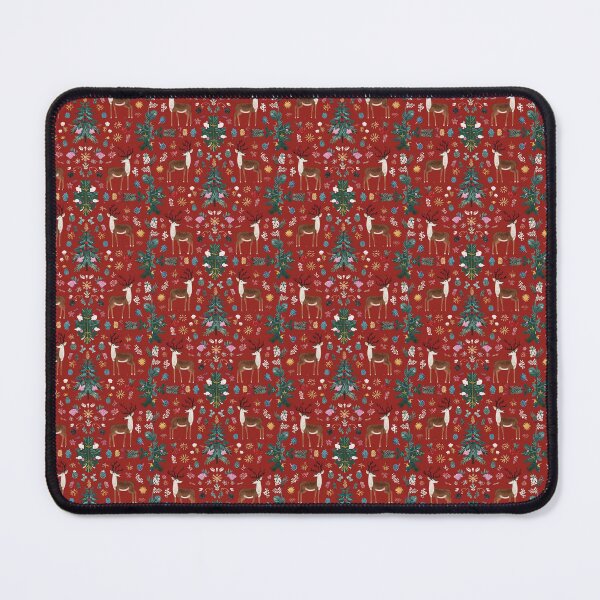 Item preview, Festive Deer Botanicals Pattern designed and sold by PixelPopsShop.