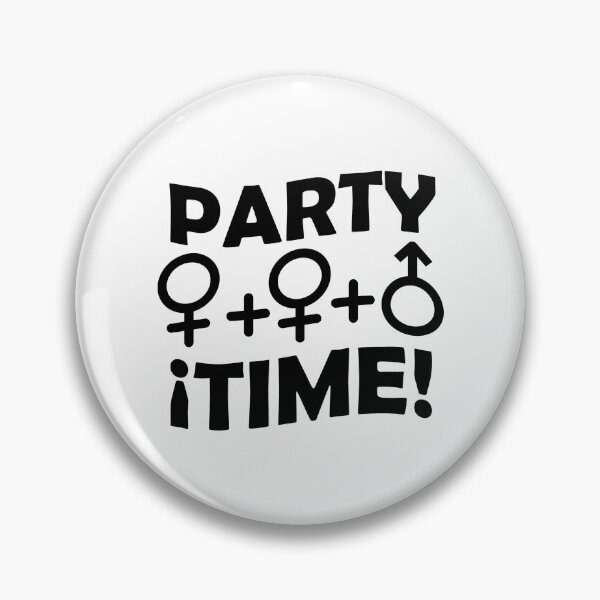 Item preview, Party time threesome sex concept typographic design designed and sold by DFLC Prints.