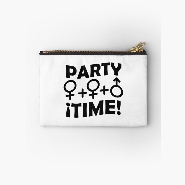 Item preview, Party time threesome sex concept typographic design designed and sold by DFLC Prints.