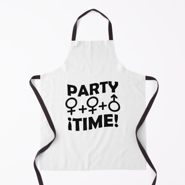 Item preview, Party time threesome sex concept typographic design designed and sold by DFLC Prints.
