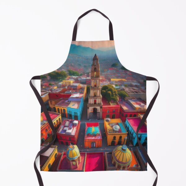 Item preview, Vibrant Mexican Cityscape at Sunset designed and sold by RaiyaTees.