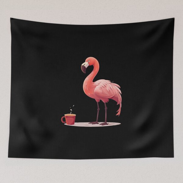 Item preview, Flamingo Drinks Coffee designed and sold by titanosdesign.
