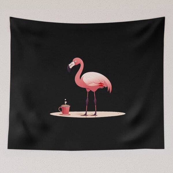 Item preview, Flamingo Drinks Coffee designed and sold by titanosdesign.