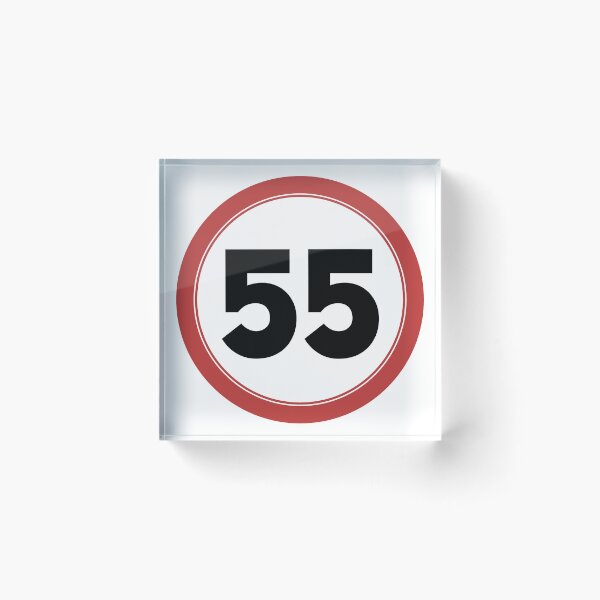 Item preview, Speed limit 55, happy 55th birthday designed and sold by Wolagno.