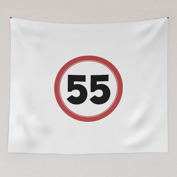 Item preview, Speed limit 55, happy 55th birthday designed and sold by Wolagno.