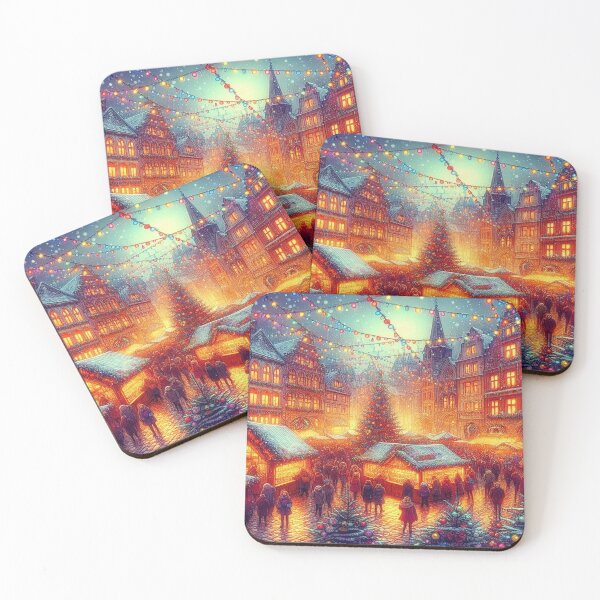 Item preview, Experience the magical Christmas market in digital art style, crafts and festive atmosphere for the whole family designed and sold by FotoworldEdel.