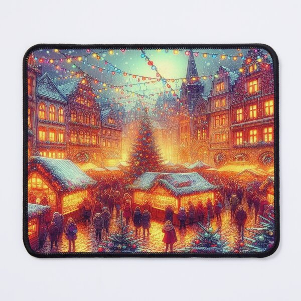 Item preview, Experience the magical Christmas market in digital art style, crafts and festive atmosphere for the whole family designed and sold by FotoworldEdel.
