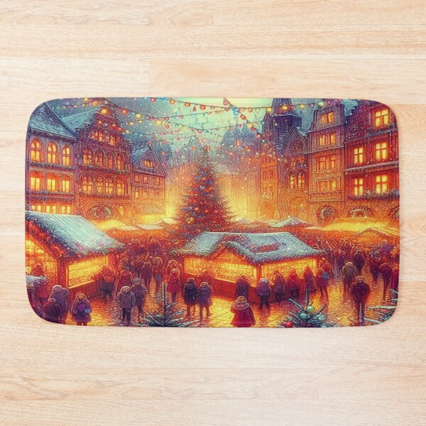Item preview, Experience the magical Christmas market in digital art style, crafts and festive atmosphere for the whole family designed and sold by FotoworldEdel.