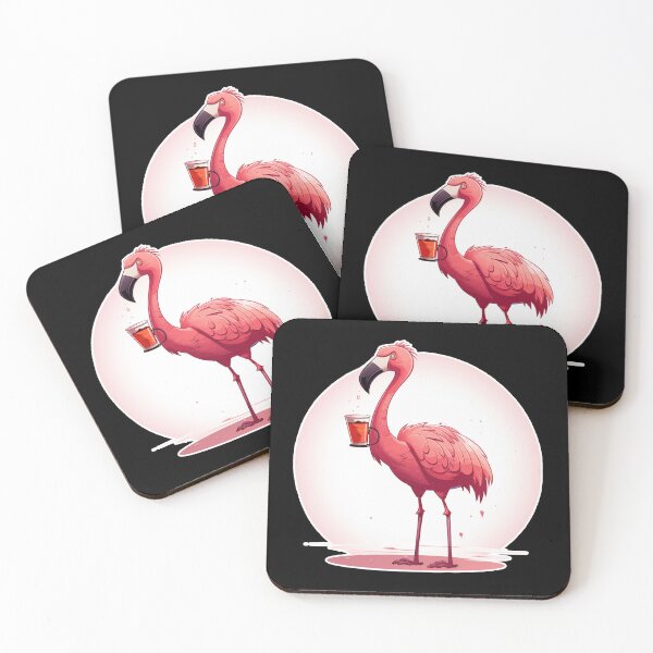 Item preview, Flamingo Drinks Coffee designed and sold by titanosdesign.