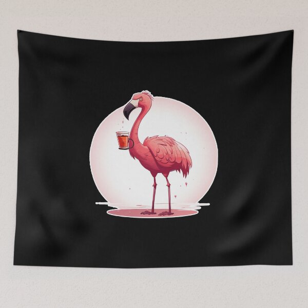 Item preview, Flamingo Drinks Coffee designed and sold by titanosdesign.