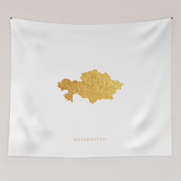 Item preview, Kazakhstan Gold Map designed and sold by ArtPrints.