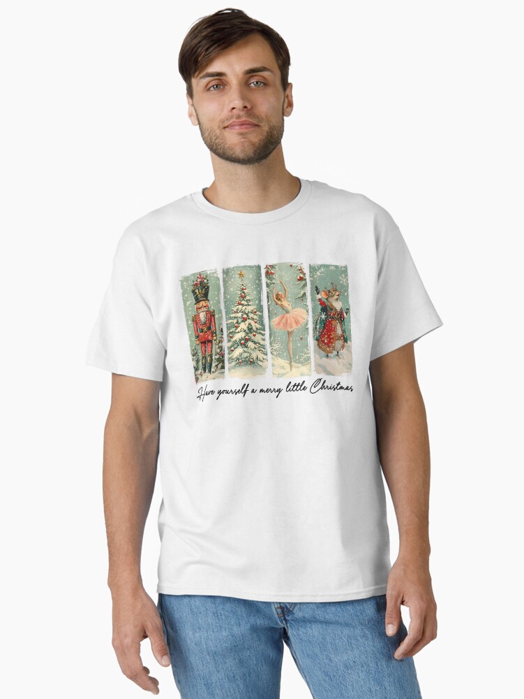 Thumbnail 2 of 7, Classic T-Shirt, Retro Christmas Nutcracker, Christmas, Vintage Christmas, Merry Christmas designed and sold by BenElias.