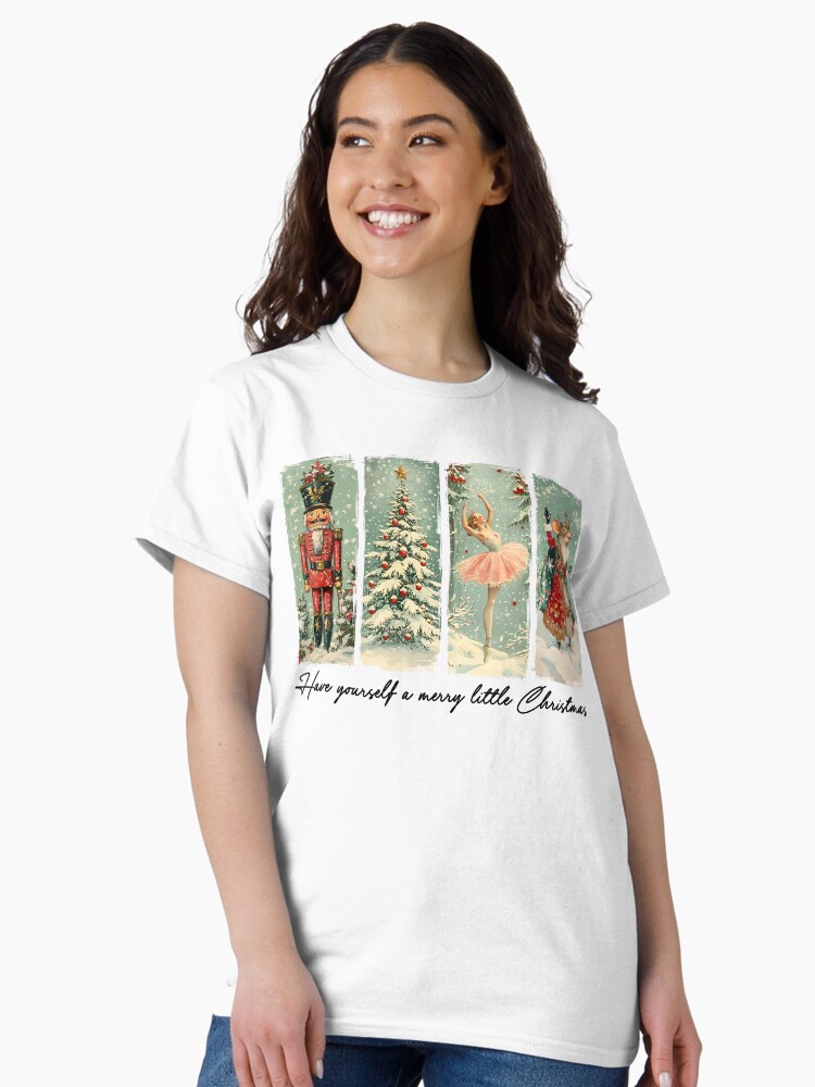 Thumbnail 1 of 7, Classic T-Shirt, Retro Christmas Nutcracker, Christmas, Vintage Christmas, Merry Christmas designed and sold by BenElias.