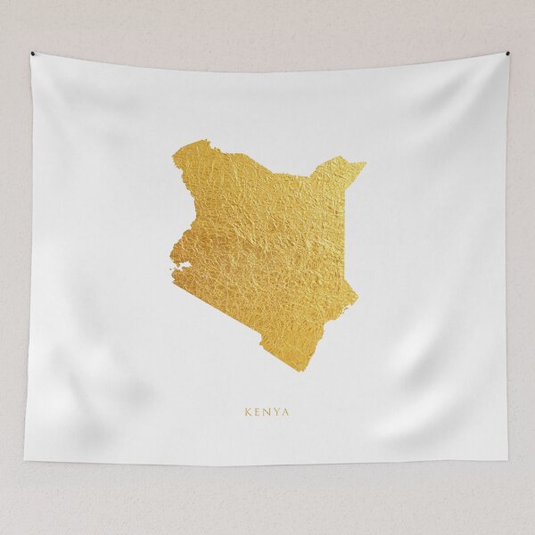 Item preview, Kenya Gold Map designed and sold by ArtPrints.