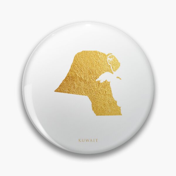 Item preview, Kuwait Gold Map designed and sold by ArtPrints.
