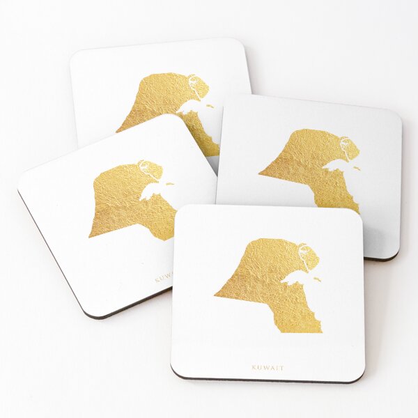 Item preview, Kuwait Gold Map designed and sold by ArtPrints.