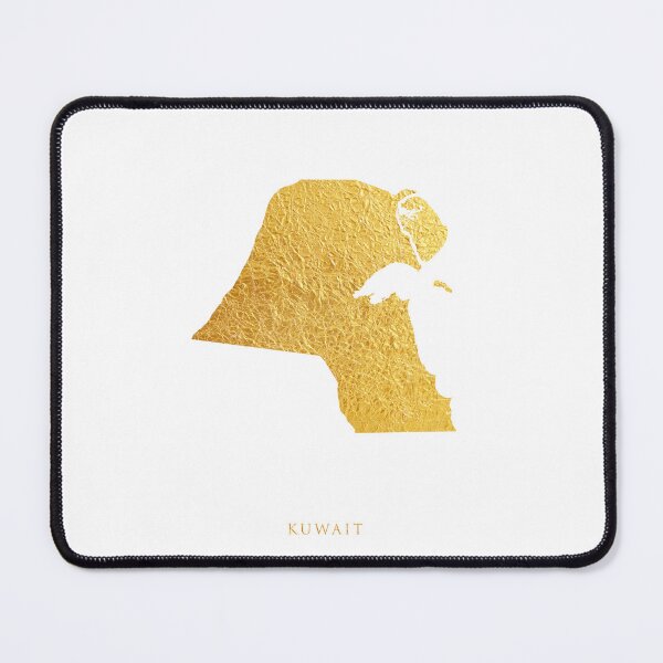 Item preview, Kuwait Gold Map designed and sold by ArtPrints.