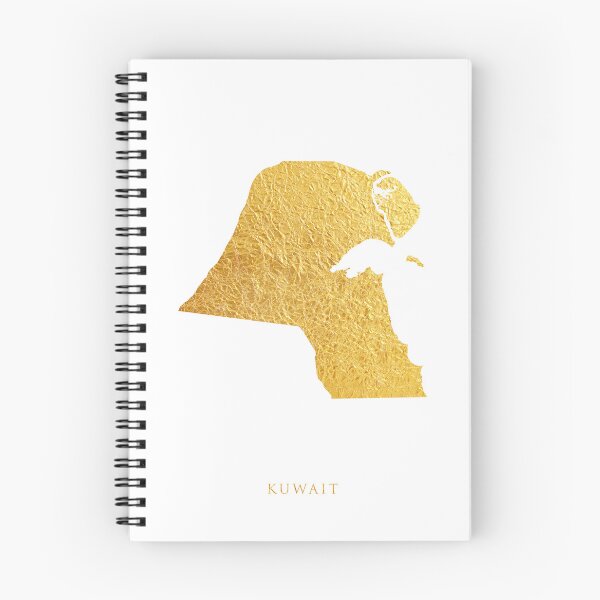 Item preview, Kuwait Gold Map designed and sold by ArtPrints.