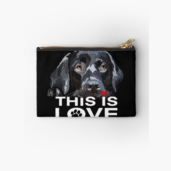 Item preview, This Is Love Black Lab Dog designed and sold by Just-Arts-4U.