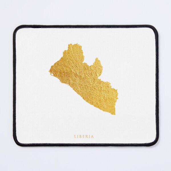 Item preview, Liberia Gold Map designed and sold by ArtPrints.