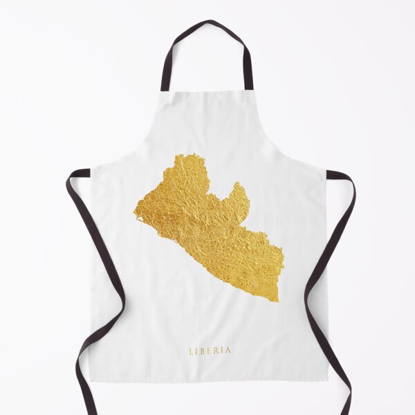 Item preview, Liberia Gold Map designed and sold by ArtPrints.