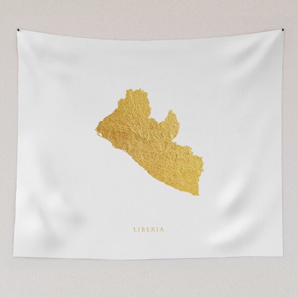 Item preview, Liberia Gold Map designed and sold by ArtPrints.