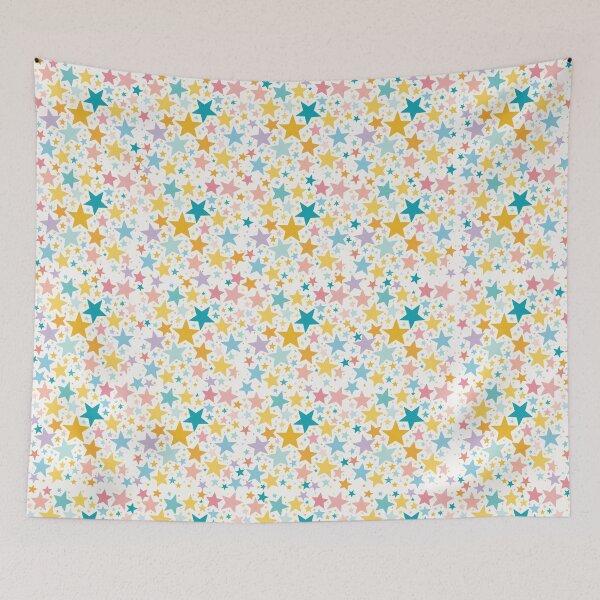 Aperçu de l'œuvre Jolies étoiles pastel de forme différente créée et vendue par Moonde04.