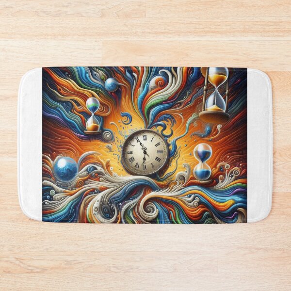 Item preview, Clock & Hour Glass Abstract designed and sold by kharatsuchita.