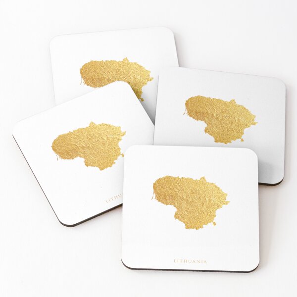 Item preview, Lithuania Gold Map designed and sold by ArtPrints.