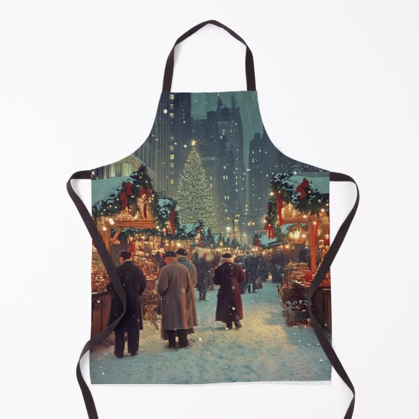 Item preview, Festive Christmas Market Painting Cozy Stalls Decorated  designed and sold by The Art of Kkatarynka.