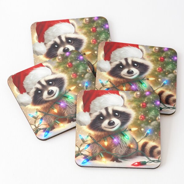 Item preview, Christmas Raccoon Start Being Good Now designed and sold by Flowrena.