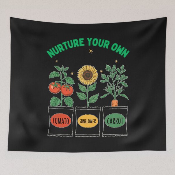 Item preview, Nurture Your Own: Cultivate A Thriving Garden With Tomatoes, Sunflowers, And Carrots. designed and sold by elynne9.