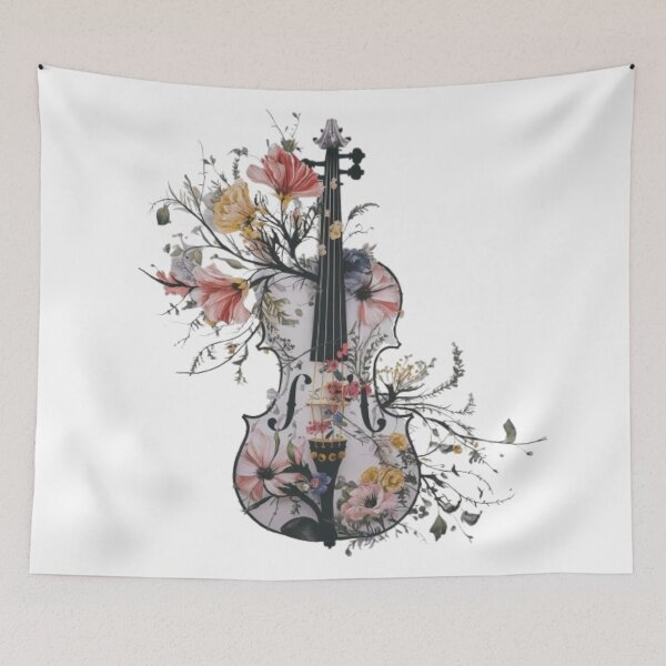Item preview, Cello covered with flowers designed and sold by catcraftss.