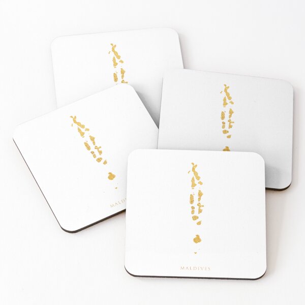 Item preview, Maldives Gold Map designed and sold by ArtPrints.