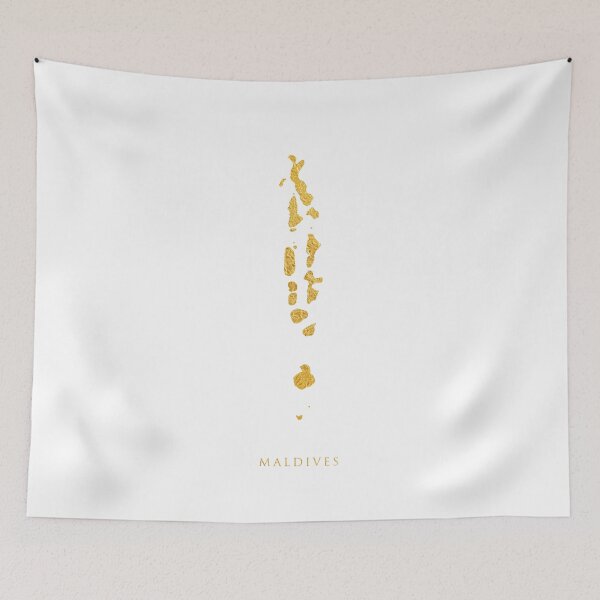 Item preview, Maldives Gold Map designed and sold by ArtPrints.